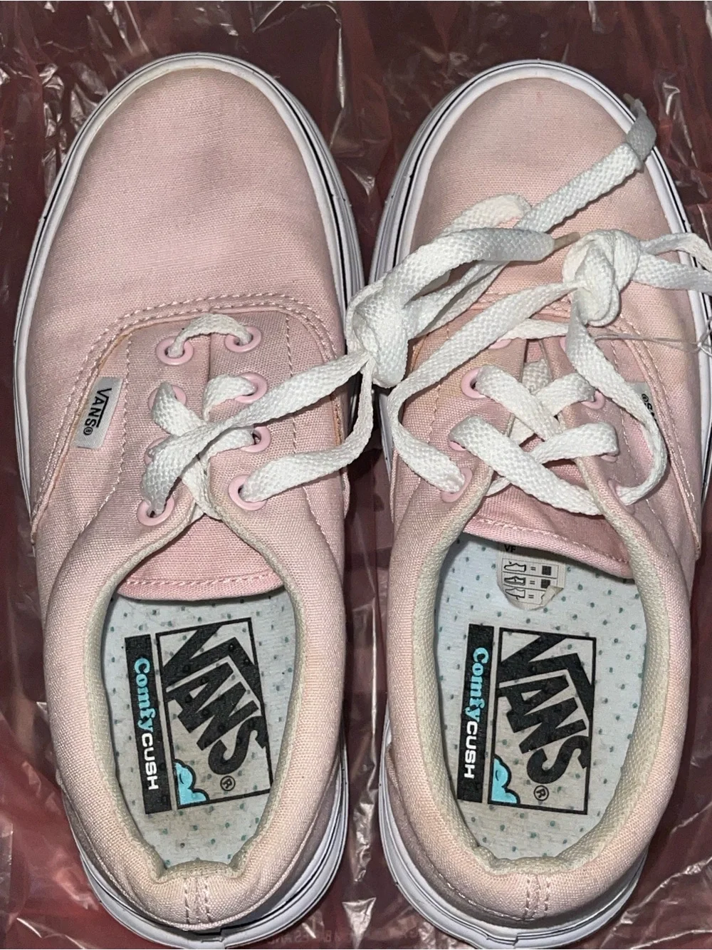 Rose pink platform vans